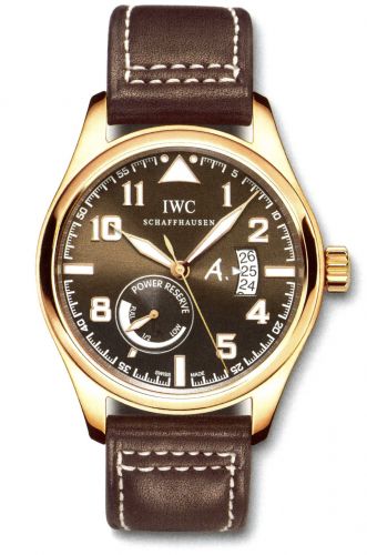IWC Pilot's Watch Antoine De Saint Exupery Power Reserve Rose Gold