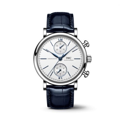 IWC Portofino Chronograph 39 Stainless Steel Silver - Blue