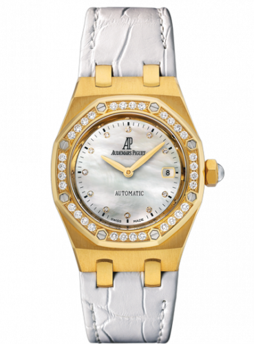 Audemars Piguet Royal Oak Selfwinding 77321 Yellow Gold Diamond MOP Alligator