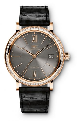 IWC Portofino Automatic 37 Red Gold Diamond Ardoise
