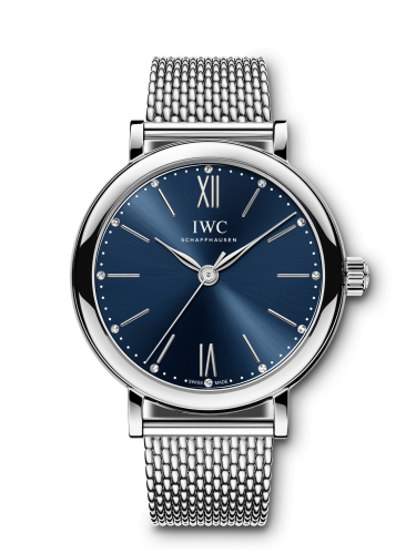 IWC Portofino 34 Stainless Steel Blue Mesh