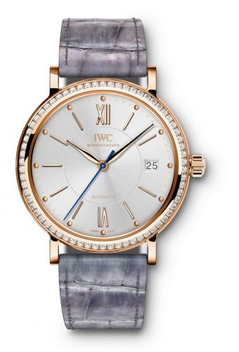 IWC Portofino Automatic 37 Red Gold Diamond Silver