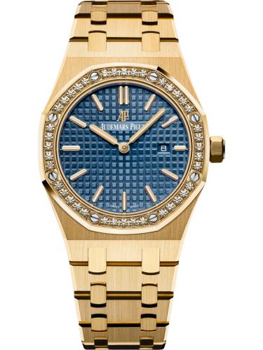 Audemars Piguet Royal Oak 67651 Quartz Yellow Gold Blue