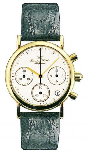 IWC Portofino Lady Chronograph MecaQuartz Yellow Gold White Alligator