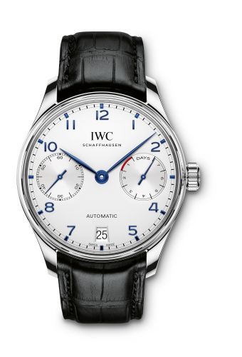 IWC Portugieser Automatic 5007 Stainless Steel Silver Blue Numerals