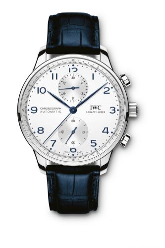 IWC Portugieser Chronograph Stainless Steel Silver - Blue