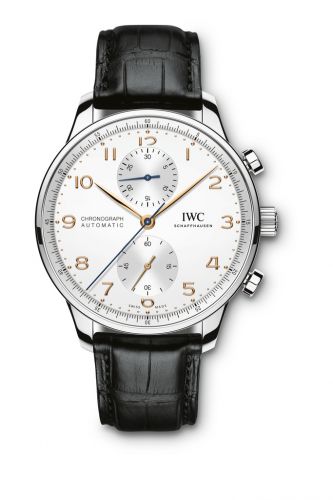 IWC Portugieser Chronograph Stainless Steel Silver - Rose