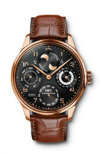 IWC Portuguese Perpetual Calendar 5021 Rose Gold Black