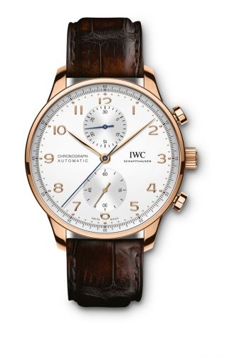 IWC Portugieser Chronograph Red Gold Silver
