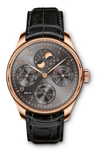 IWC Portugieser Perpetual Calendar Double Moon Red Gold Ardoise