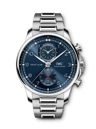 IWC Portugieser Yacht Club Chronograph Stainless Steel Blue Bracelet
