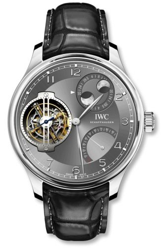 IWC Portugieser Constant-Force Tourbillon Double Moon Platinum Ardoise