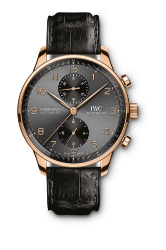 IWC Portugieser Chronograph Red Gold Grey