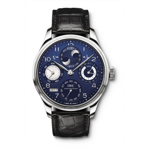 IWC Portugieser Perpetual Calendar 5021 White Gold Blue
