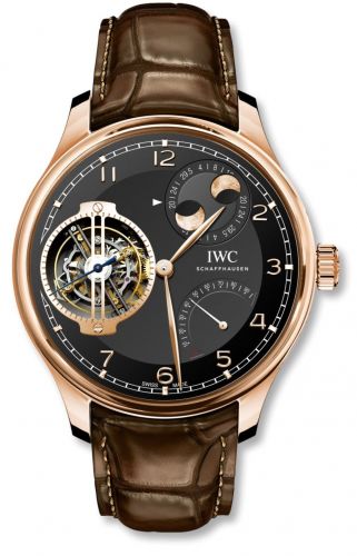IWC Portugieser Constant-Force Tourbillon Double Moon Red Gold Black