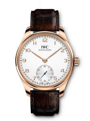 IWC Portugieser Automatic 40 Rose Gold Silver Alligator