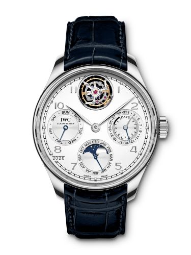 IWC Portuguese Perpetual Calendar Tourbillon Platinum Silver
