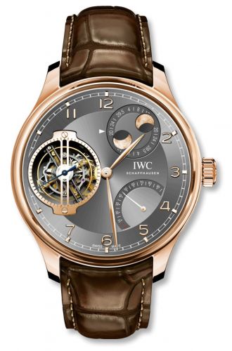 IWC Portugieser Constant-Force Tourbillon Double Moon Red Gold Ardoise