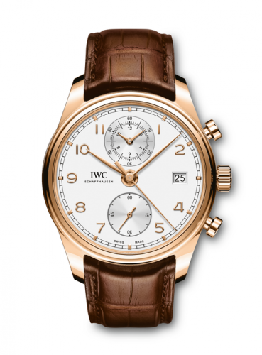 IWC Portugieser Chronograph Classic Red Gold Silver