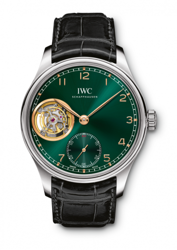 IWC Portugieser Tourbillon Hand-Wound White Gold Green Middle East