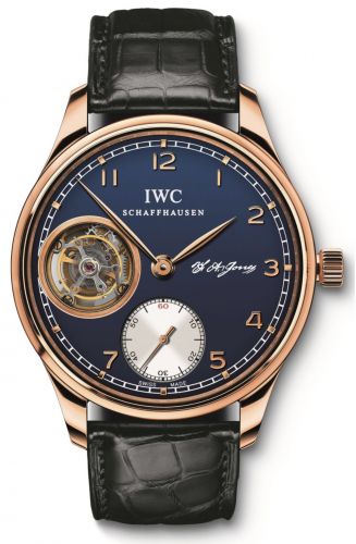 IWC Portugieser Tourbillon Hand-Wound F.A. Jones Rose Gold Blue