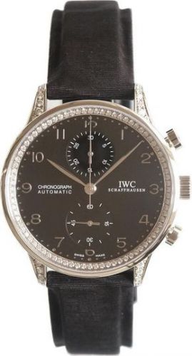IWC Portuguese Chrono-Automatic White Gold Black Diamond