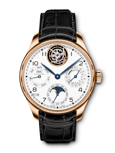 IWC Portuguese Perpetual Calendar Tourbillon Edition “150 Years” Red Gold White