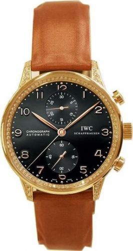 IWC Portugieser Chrono-Automatic Rose Gold Black Diamond
