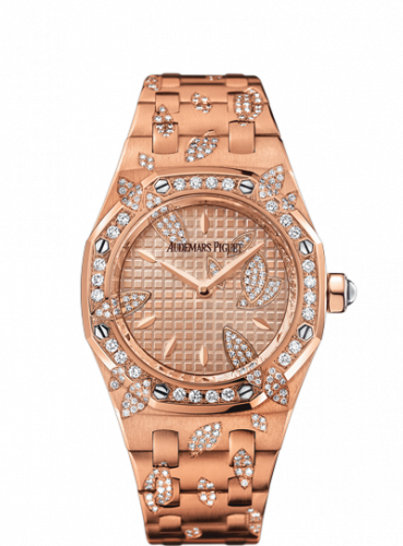 Audemars Piguet Royal Oak 67616 Pink Gold Pink Leaves