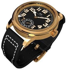 IWC Vintage Pilot’s Watch Hand-Wound 1936 Rose Gold Black Sincere
