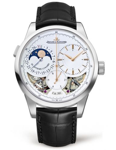 Jaeger-LeCoultre Duomètre à Quantième Lunaire 40.5 White Gold Open
