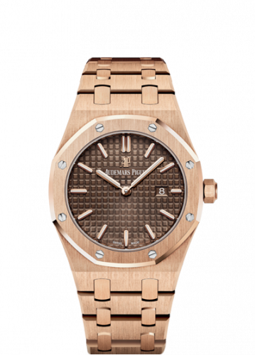 Audemars Piguet Royal Oak 67650 Quartz Pink Gold Brown