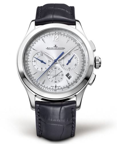 Jaeger-LeCoultre Master Chronograph Stainless Steel Silver Alligator