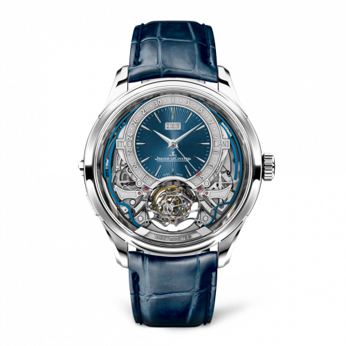 Jaeger-LeCoultre Master Grande Tradition Gyrotourbillon Westminster Perpetual White Gold Blue
