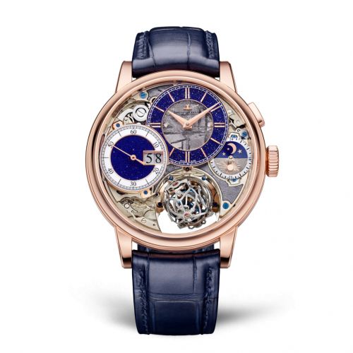 Jaeger-LeCoultre Master Grande Tradition Gyrotourbillon 3 Pink Gold Blue