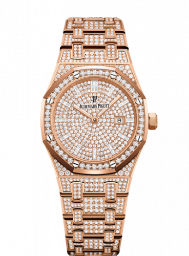 Audemars Piguet Royal Oak 33 Quartz Pink Gold Diamond Diamond Bracelet