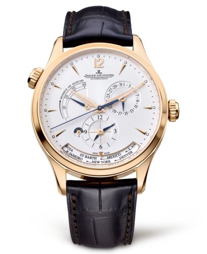 Jaeger-LeCoultre Master Geographic Pink Gold Silver Alligator