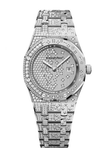 Audemars Piguet Royal Oak Quartz White Gold Cascade Bracelet