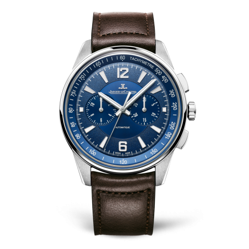 Jaeger-LeCoultre Polaris Chronograph Stainless Steel Blue Calf
