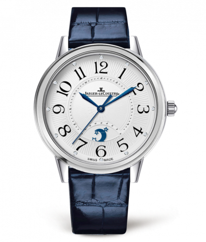 Jaeger-LeCoultre Rendez-Vous Night & Day Large Stainless Steel Silver Alligator