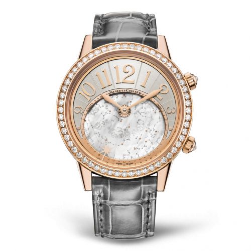 Jaeger-LeCoultre Rendez-Vous Celestial Pink Gold Diamond Grey Alligator