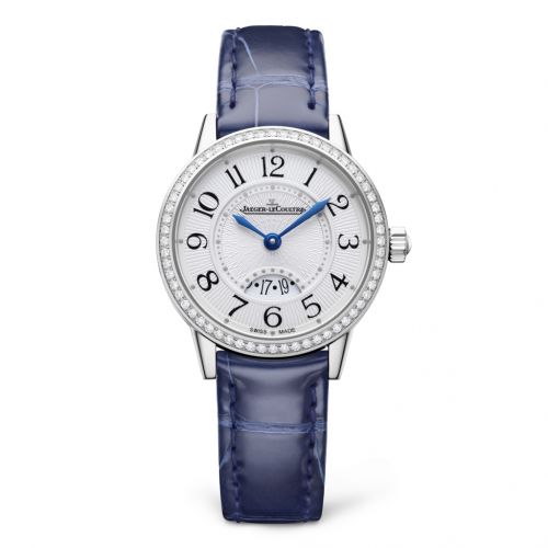 Jaeger-LeCoultre Rendez-Vous Date Small Quartz Stainless Steel Diamond Silver Alligator