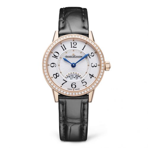 Jaeger-LeCoultre Rendez-Vous Date Small Quartz Pink Gold Diamond Silver Alligator