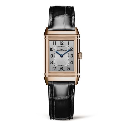 Jaeger-LeCoultre Reverso Classic Small Duetto Pink Gold Silver Alligator