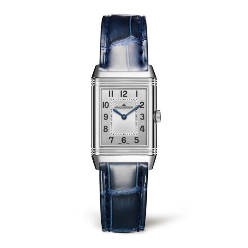 Jaeger-LeCoultre Reverso Classic Small Duetto Stainless Steel Silver Alligator