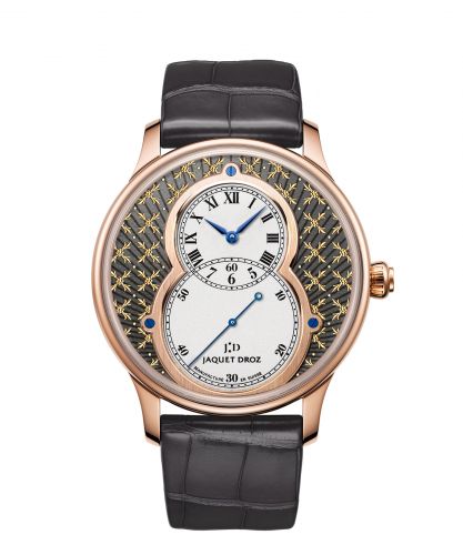 Jaquet Droz Grande Seconde 43 Paillonnée Grey Red Gold