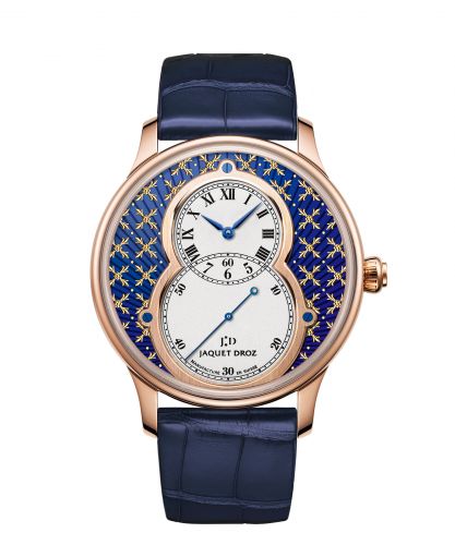 Jaquet Droz Grande Seconde 43 Paillonnée Blue Red Gold