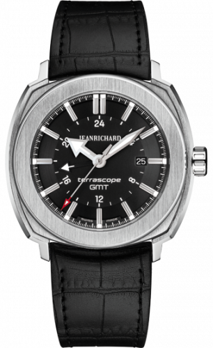 JeanRichard Terrascope GMT Stainless Steel Black