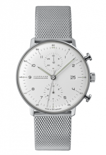 Junghans Max Bill Chronoscope Silver Bracelet