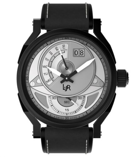 L & Jr Step One Day & Date Stainless Steel PVD Silver
